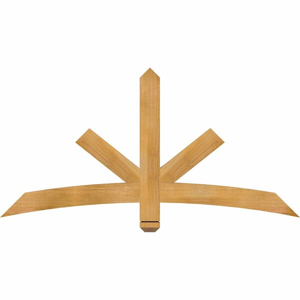Ekena Millwork Alberta Rough Sawn Timber Gable Bracket, Western Red Cedar, 60"W x 30"H x 2"D x 4"F, 12/12 Pitch GBW060X30X0204ALB00RWR - main